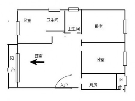 北门明月桥捡漏现浇3房双卫有小区可停车按揭低首付